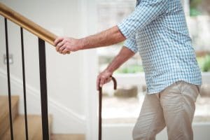 a safe home for seniors includes sturdy stair railings
